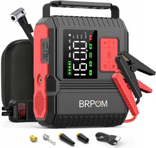 BRPOM Starthulp Powerbank 26800mAh Compressor 160PSI LED 600LM
