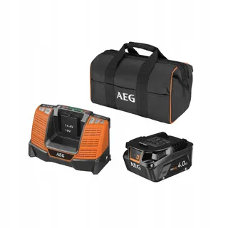 AEG Pro18V Starterset 18V 4Ah Accu Lader Tas