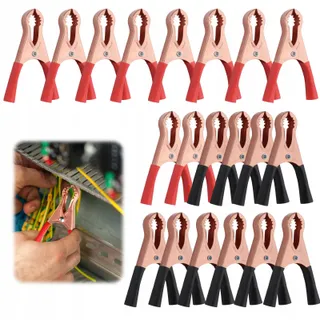 HJJMN Set 20 Krokodilklemmen 50A Koper Geïsoleerd