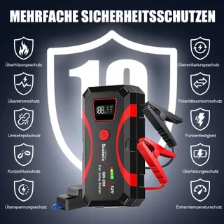 SCSTARTX 208 Starthulp Powerbank 2000A 12V LCD Zaklamp — miniatuur 5