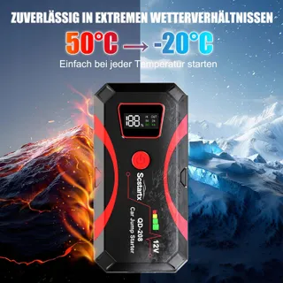 SCSTARTX 208 Starthulp Powerbank 2000A 12V LCD Zaklamp — miniatuur 6