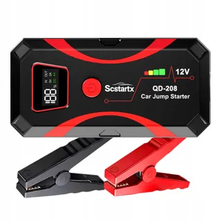 SCSTARTX 208 Starthulp Powerbank 2000A 12V LCD Zaklamp — miniatuur 1