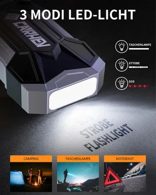 CARHEV Starthulp Powerbank 4500A 8L Benzine 8L Diesel LED USB — miniatuur 5