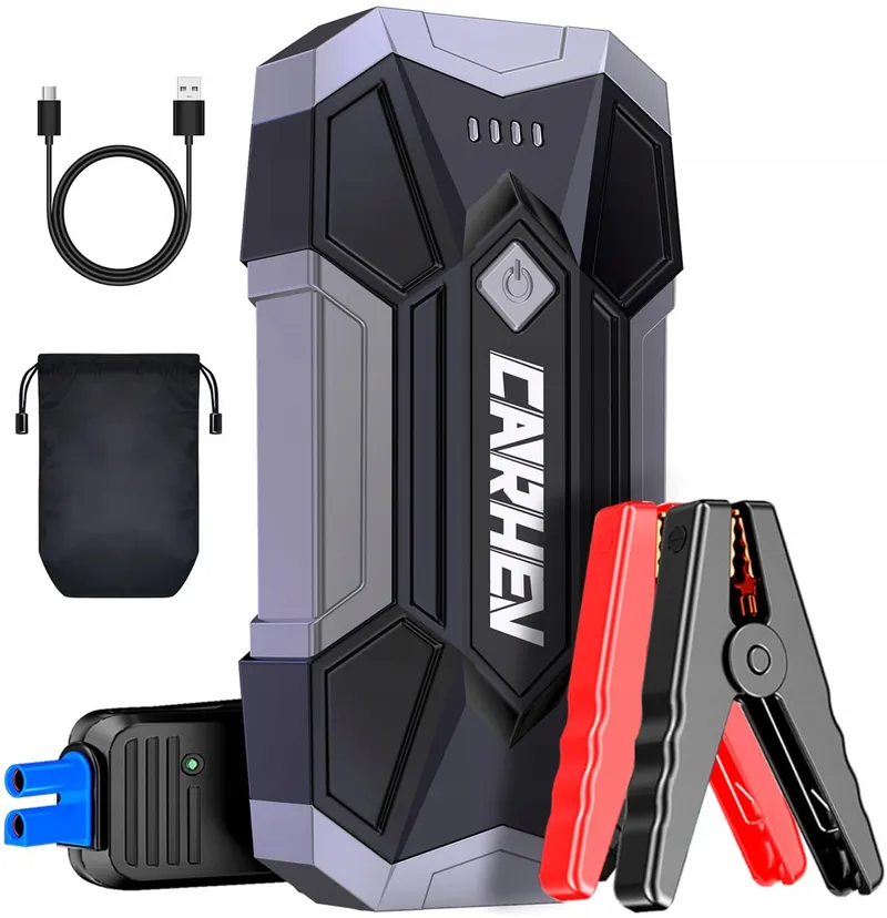 CARHEV Starthulp Powerbank 4500A 8L Benzine 8L Diesel LED USB — foto 1