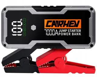 CARHEV Starthulp Powerbank 7000A 12V 10L Benzine 10L Diesel LED — miniatuur 1