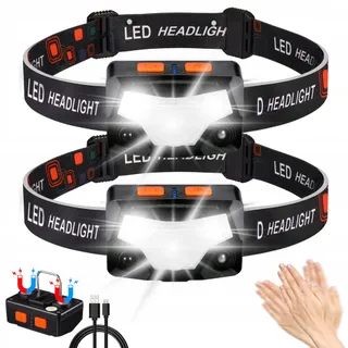 HYTED Hoofdlamp LED 2000 Lumen Waterdicht Hardlopen Camping