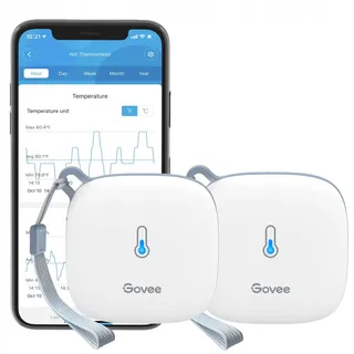 GOVEE WiFi Thermometer Hygrometer Set 2 App Broeikas Wijnkelder