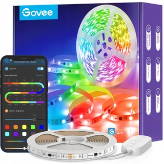 GOVEE RGBIC LED Strip 5m Muzieksync App-bediening Thuis TV