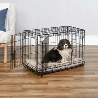 NEW WORLD B30DD Hondenbench Kleine Rassen 76cm Dubbele Deur — miniatuur 2