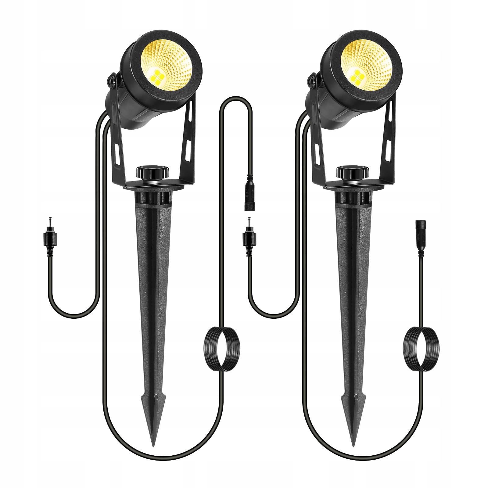 ECOWHO 2-Pak LED Tuinverlichting 12V 3W Warm Wit
