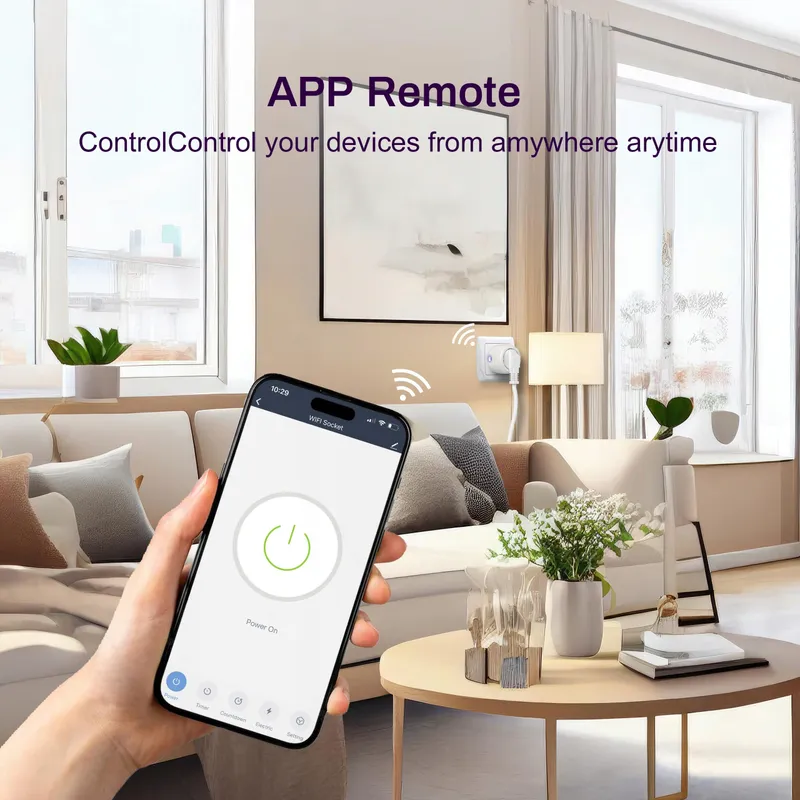 UCOMEN Slimme WiFi Stopcontacten Stroommeting Alexa 2 Stuks — foto 4