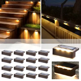 SOLPEX LED Zonnelamp Buiten 16 Stuks Warmwit Waterdicht