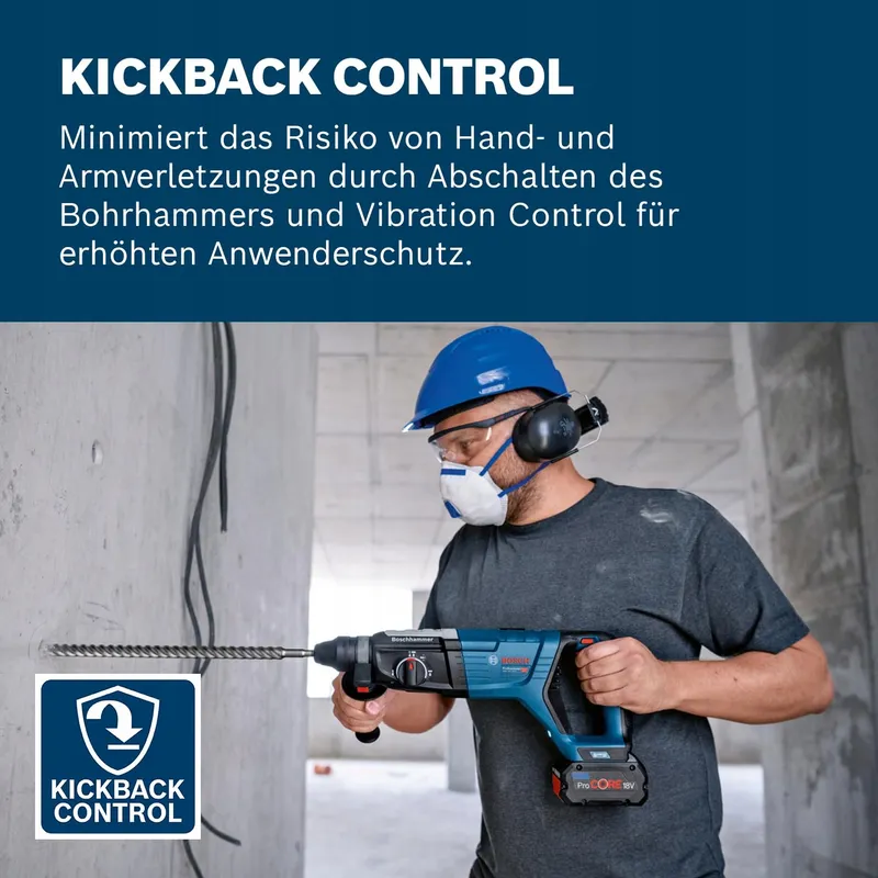 BOSCH Professional Accuboorhamer GBH 18V-28 D KickBack Control — foto 4