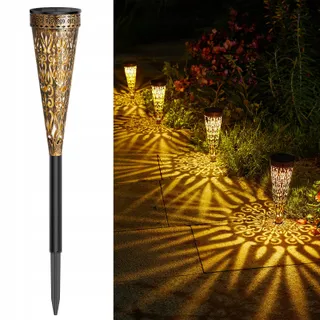 GEARLTIE Solarlamp Tuin 4 Stuks 800mAh LED IP65