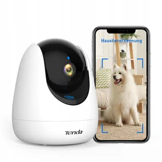 TENDA 2K Binnencamera 360 Graden Bewegingsdetectie Tweerichtingsaudio