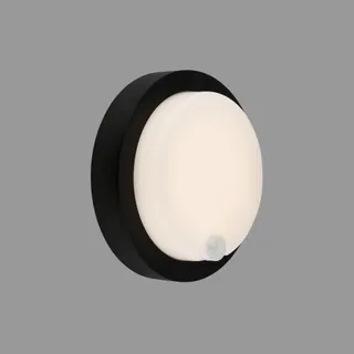 BRILONER Buitenlamp met Bewegingsmelder Accu Zwart