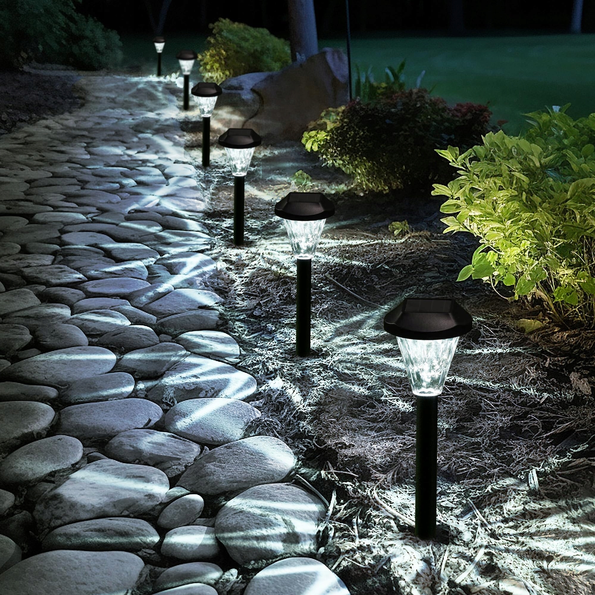 GIGALUMI 10 Stuks Solar Tuinlampen Waterdicht Terras Gazon