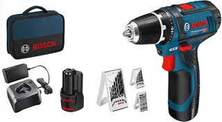 BOSCH Accuschroefboormachine 12V Set 2x2.0Ah Oplader Accessoires