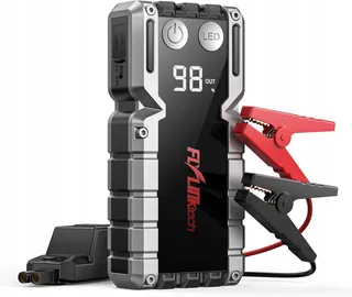 FLYLINKTECH Starthulp Powerbank 4000A LCD 9.0L Benzine 8.0L Diesel
