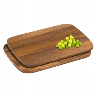ZASSENHAUS Ontbijtplank Acaciahout 2 stuks 28x20cm