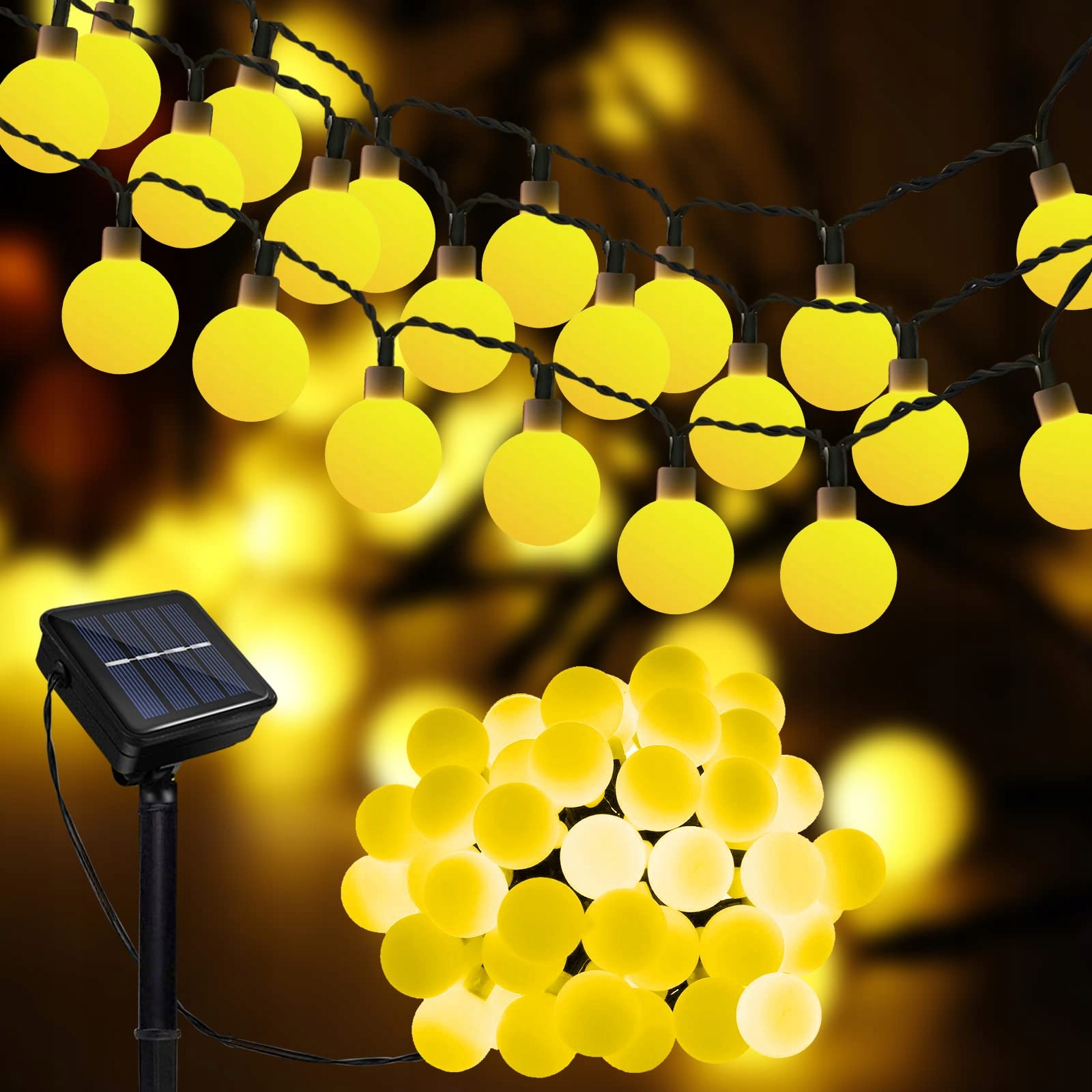 MICACORN Solar Lichtketting Waterdicht 7m 50 LED Tuin