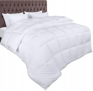 UTOPIA BEDDING Dekbed 200x200cm Ganzjaars 370 GSM Wit