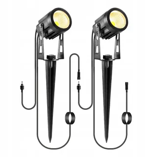ECOWHO Tuinverlichting 2-Pack 3m Kabel Zonder Stekker