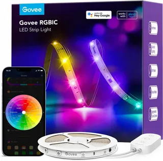 GOVEE LED Strip 5m Smart RGBIC Alexa Google App Muzieksync Deco
