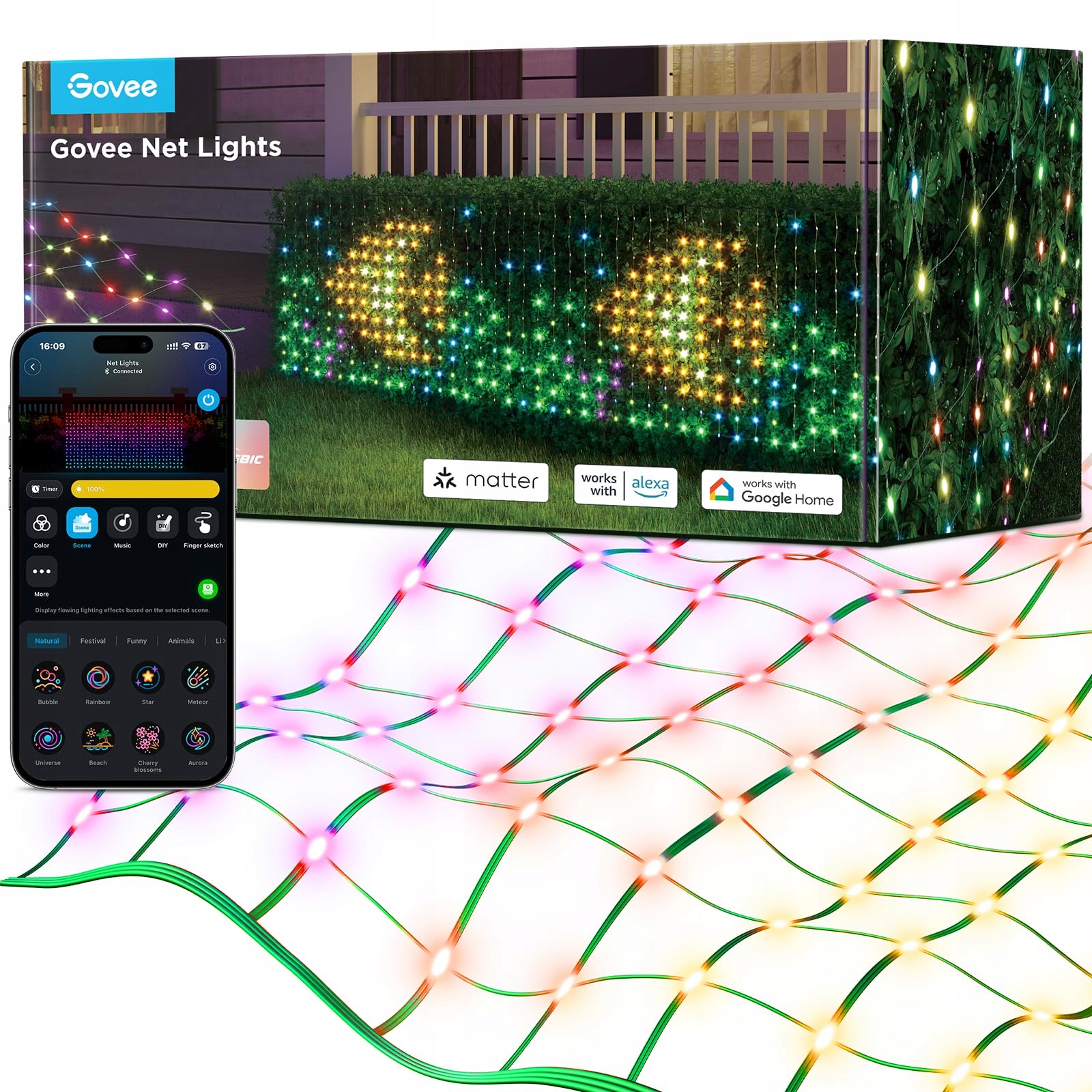 Govee Slimme Lichtnet Buiten IP65 Alexa 480 LED