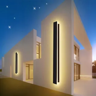 LED Wandlamp Buiten Binnen Waterdicht Zwart 24W