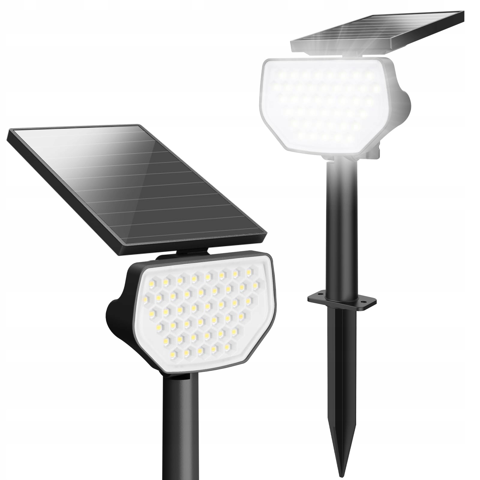 LEPRO Solarlampen Tuin IP65 43LED 2 Stuks Koud Wit