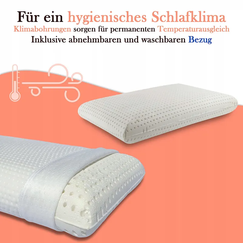 SABEATEX Orthopedisch Nekkussen Visco Memory 70x35x13cm Wit — foto 3