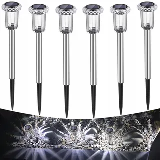 Solar Tuinlampen LED IP65 Waterdicht Koud Wit 6 Stuks