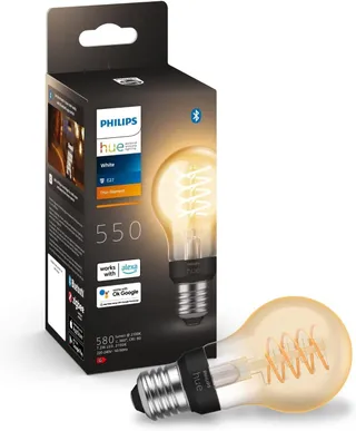 PHILIPS Hue White E27 Filament LED 550lm App-bediening