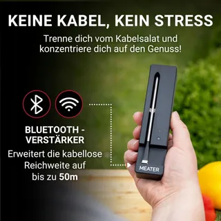 MEATER SE Draadloze Vleesthermometer Bluetooth BBQ Grill Keuken