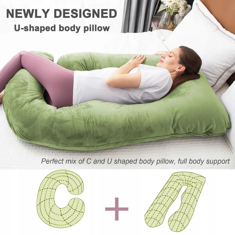 TAIBEST Zwangerschapskussen Memory Foam U-vormig Voor Zwangere Vrouwen — foto 5