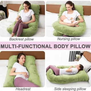 TAIBEST Zwangerschapskussen Memory Foam U-vormig Voor Zwangere Vrouwen — miniatuur 6