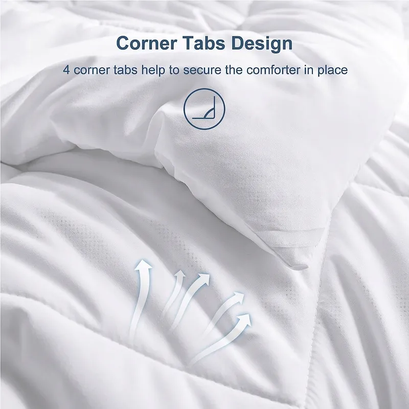 COZYLUX Dekbed 220x240cm Microvezel 300gsm 4 Seizoenen Wit — foto 5