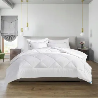 COZYLUX Dekbed 220x240cm Microvezel 300gsm 4 Seizoenen Wit — miniatuur 2