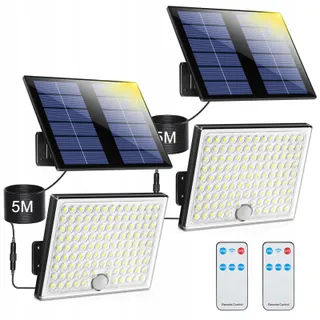 Realky Solarlampen Buiten Afstandsbediening Bewegingsmelder IP65 2 stuks