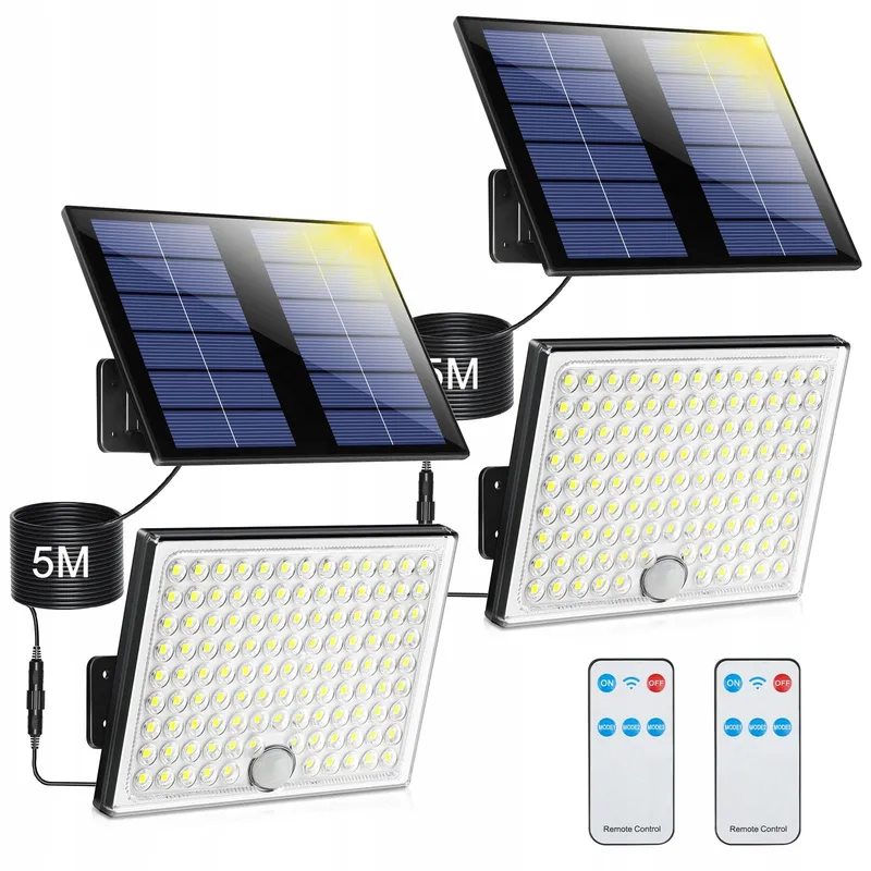 Realky Solarlampen Buiten Afstandsbediening Bewegingsmelder IP65 2 stuks — foto 1