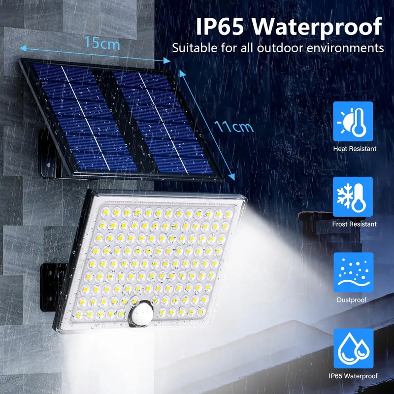 Realky Solarlampen Buiten Afstandsbediening Bewegingsmelder IP65 2 stuks — foto 5