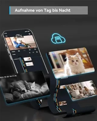 BLURAMS Binnencamera 2K WiFi 360 Nachtzicht Bewegingsdetectie — miniatuur 6