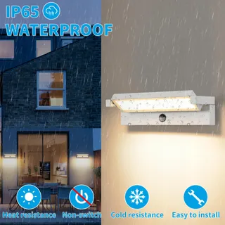 KUKAK LED Buitenlamp Bewegingsmelder 36W IP65 3000K Wit — miniatuur 5