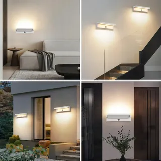 KUKAK LED Buitenlamp Bewegingsmelder 36W IP65 3000K Wit — miniatuur 2
