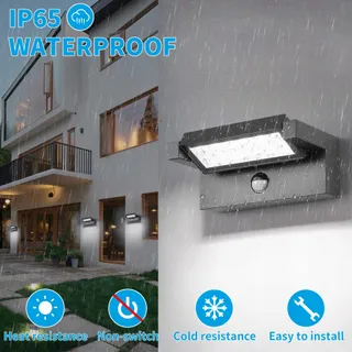 LED Wandlamp Buiten Binnen Met Bewegingsmelder 22W IP65 6500K — miniatuur 6