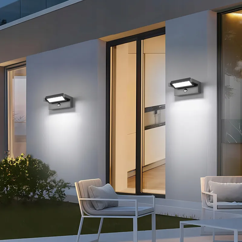 LED Wandlamp Buiten Binnen Met Bewegingsmelder 22W IP65 6500K — foto 7
