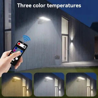 JESLED Solarlampen Met Bewegingsmelder 90 LED IP65 Tuin Garage — miniatuur 4