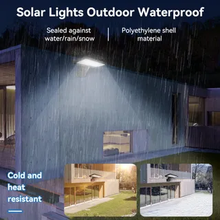 JESLED Solarlampen Met Bewegingsmelder 90 LED IP65 Tuin Garage — miniatuur 6