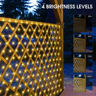 CERIAL Lichtnet Solar Buiten 8 Modi 3x2m 200LED — miniatuur 1